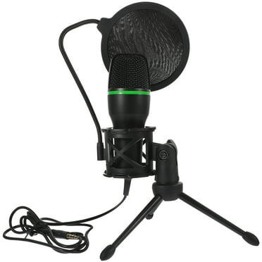 PATKAW 1 Set Condenser Mic Gaming Microphone Computer Noise Reduction Microphone (Black)