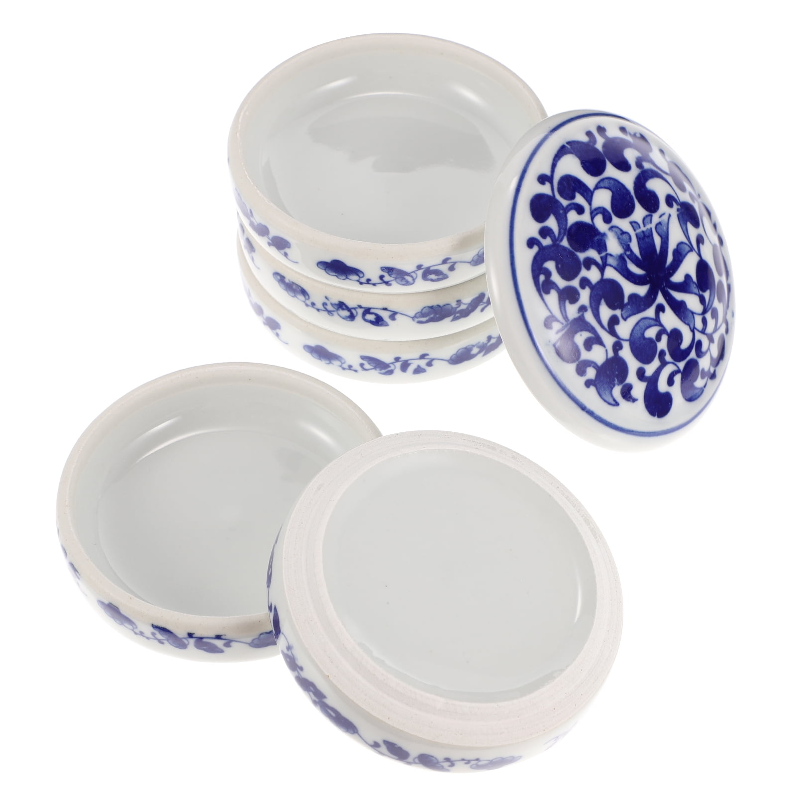 PATKAW 1 Set Five Layers Pigment Plate Ink Dish Ink Plate Color Mixing