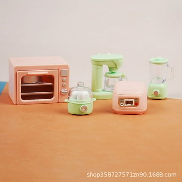 PATKAW 1 set of Miniatures Kitchen Appliances Kids' Pretend Play Toy Role-Playing Toy Doll House Prop Mini Realistic Oven Coffee Machine Juicer Egg Rice Cooker Model
