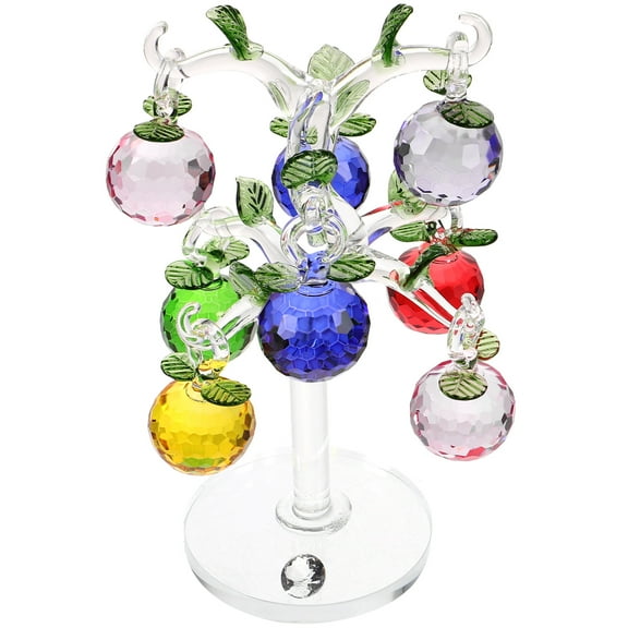 PATKAW 1 set of Crystal Apples Tree Artificial Crystal Tree Figurine Decor for Living Room