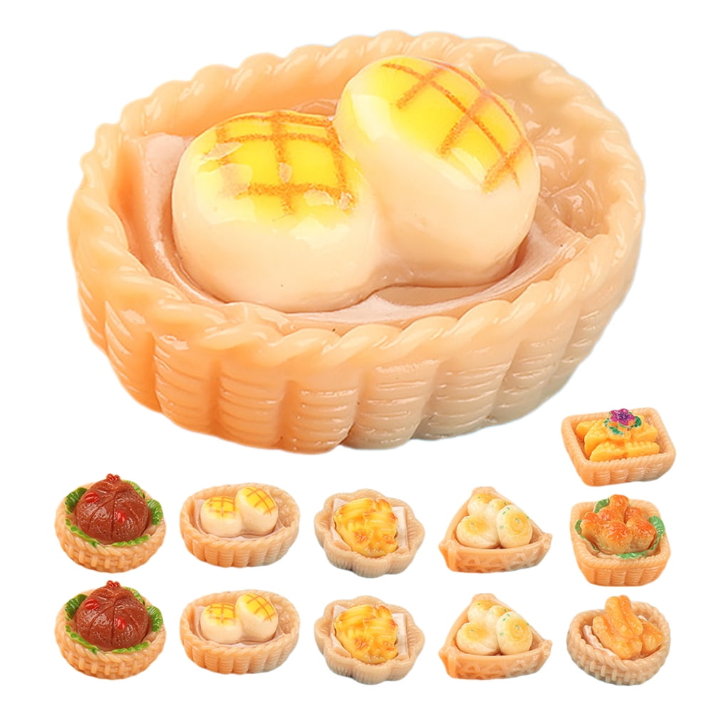 PATKAW 16pcs Miniature Food Dollhouse Kitchen Decoration Miniature Food