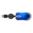 PATKAW 2Pc Mini Compact Travel Optical Mouse Retractable Cord Plug and