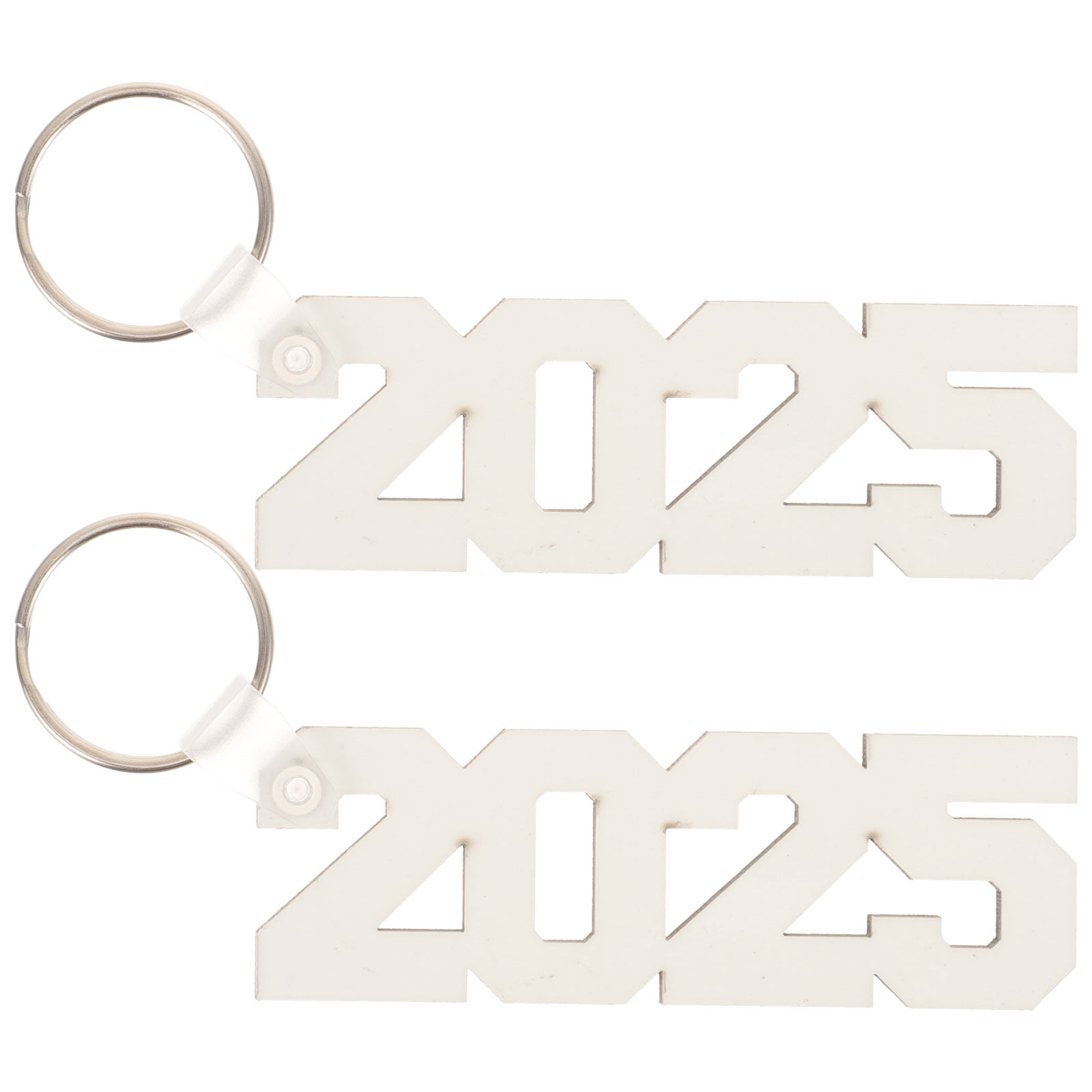 PATKAW 2pcs Sublimation Blanks 2025 Keychains Board Heat Transfer