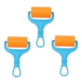 PATKAW 3pcs Plastic Roller Brayers beads painting Press Wheels Pressing