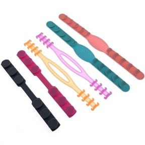 PATKAW 6Pcs Mask Silicone Bands Flexible Mask Hanger Ear Protector Adjustable Hanging Ear Hook Fashion Ear Rear Mask Hook for Mask Use (Random Color)