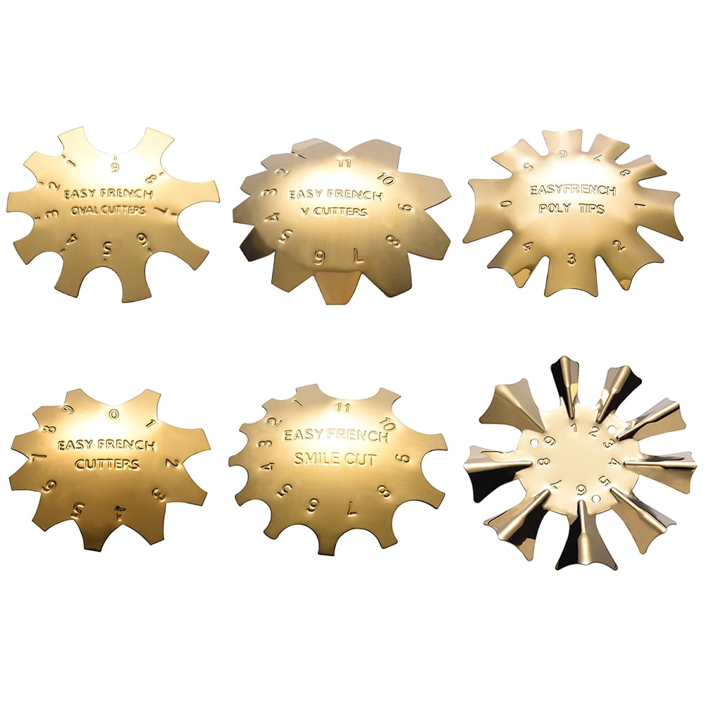PATKAW 6pcs French Manicure Molding Templates Fingernail Making PATKAW 6pcs French Manicure Molding Templates Fingernail Making