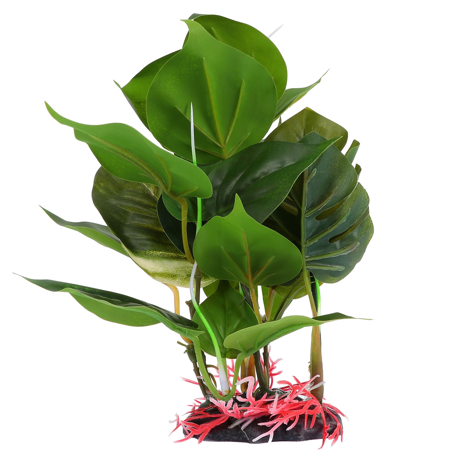 PATKAW Aquarium Fish Tank Green Lifelike Underwater Plastic Plant