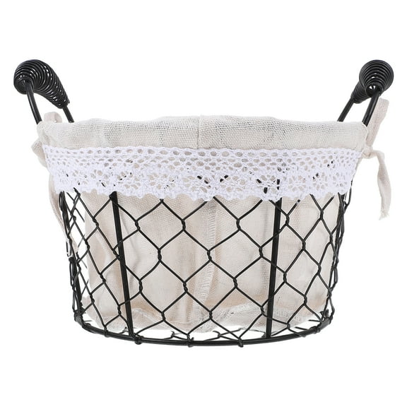PATKAW Bread Basket For Serving Round Basket Round For Decor Candy Basket For Table Basket Liners Wire Fruit Storage With Liner