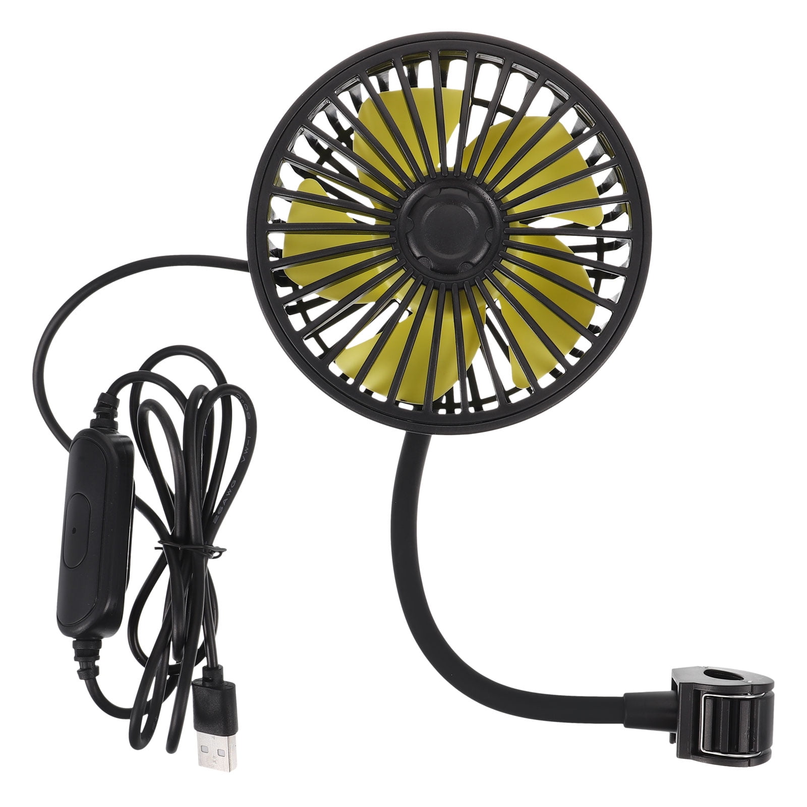 PATKAW Car Fan Summer Car Fan Electric Cooling Fan Rear Backseat Fan