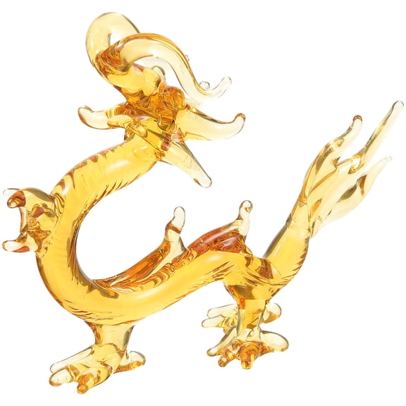 PATKAW Decorative Dragon Figurine Dragon Ornament Crystal Dragon Craft Home Office Tabletop Dragon Decor