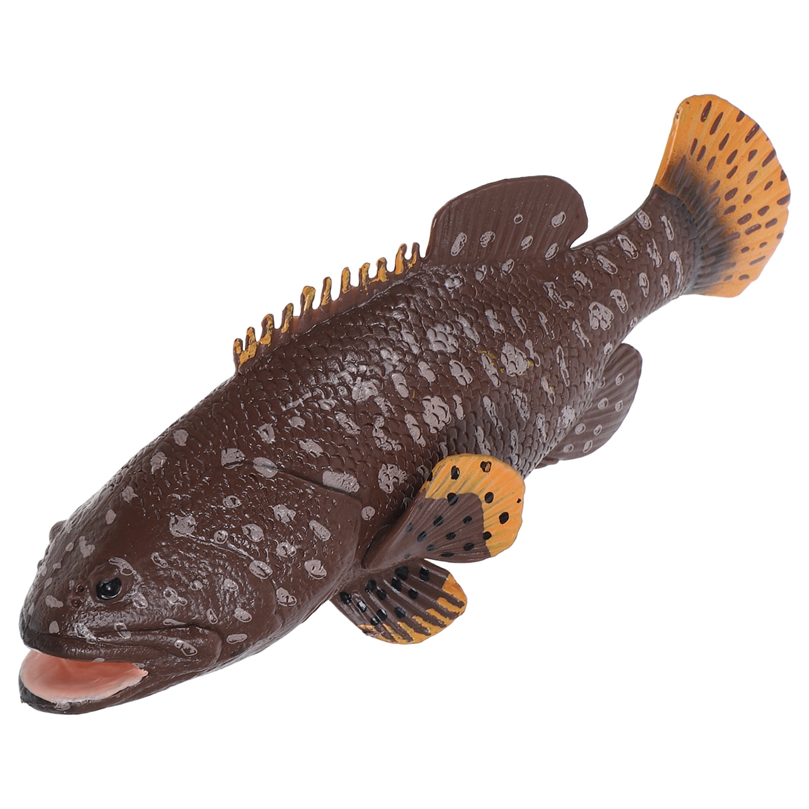 PATKAW Fish Figurine Simulation Grouper Plastic Grouper Model