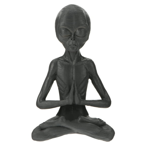 PATKAW Meditation Statue Mini Plastic Ornament Home Office Desktop Accessory