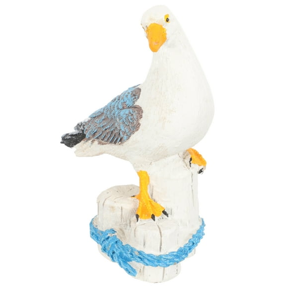 WHAMVOX Seagull Statue for Decor Assorted Color Lifelike Resin Figurine for Home Office Garden