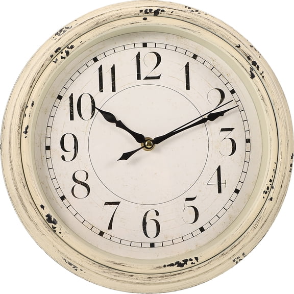 PATKAW Retro Wall Clock Vintage Style Wall Clock Bedroom Wall Clock Farmhouse Wall Clock
