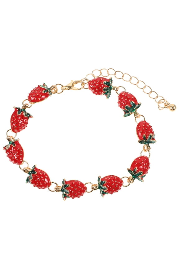 HOOWIFFY Strawberry Metal Jewelry for Birthdays 1Pcs