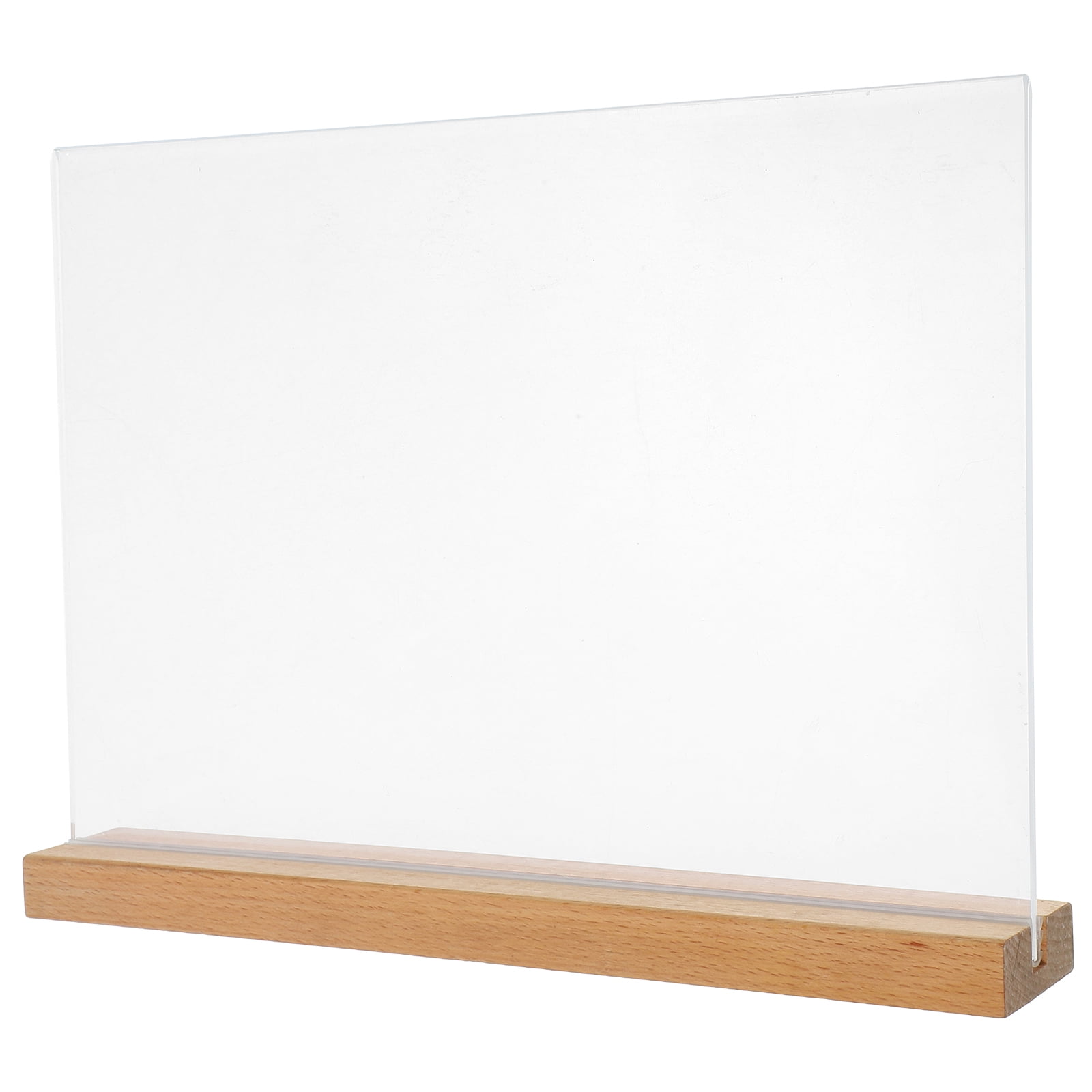 PATKAW Table Sign Holder Menu Display Stand Clear Brochure Holder for