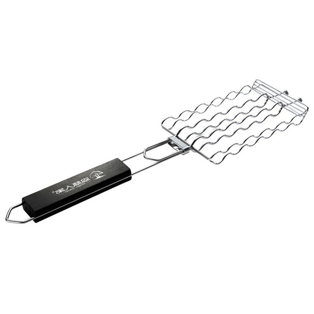 PATKAW Wave Shaped Wire Grilling Rack Practical BBQ Clamp Outdoor Grilling Mesh