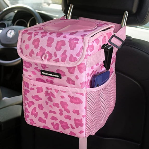 PATLOLAV Car Trash Bag | Foldable Trash Bag for Car with Storage Pockets | Waterproof Auto Litter Bag | Multifunctional and Collapsible Car Garbage Bag | Portable and Compact Car Garbage Holder