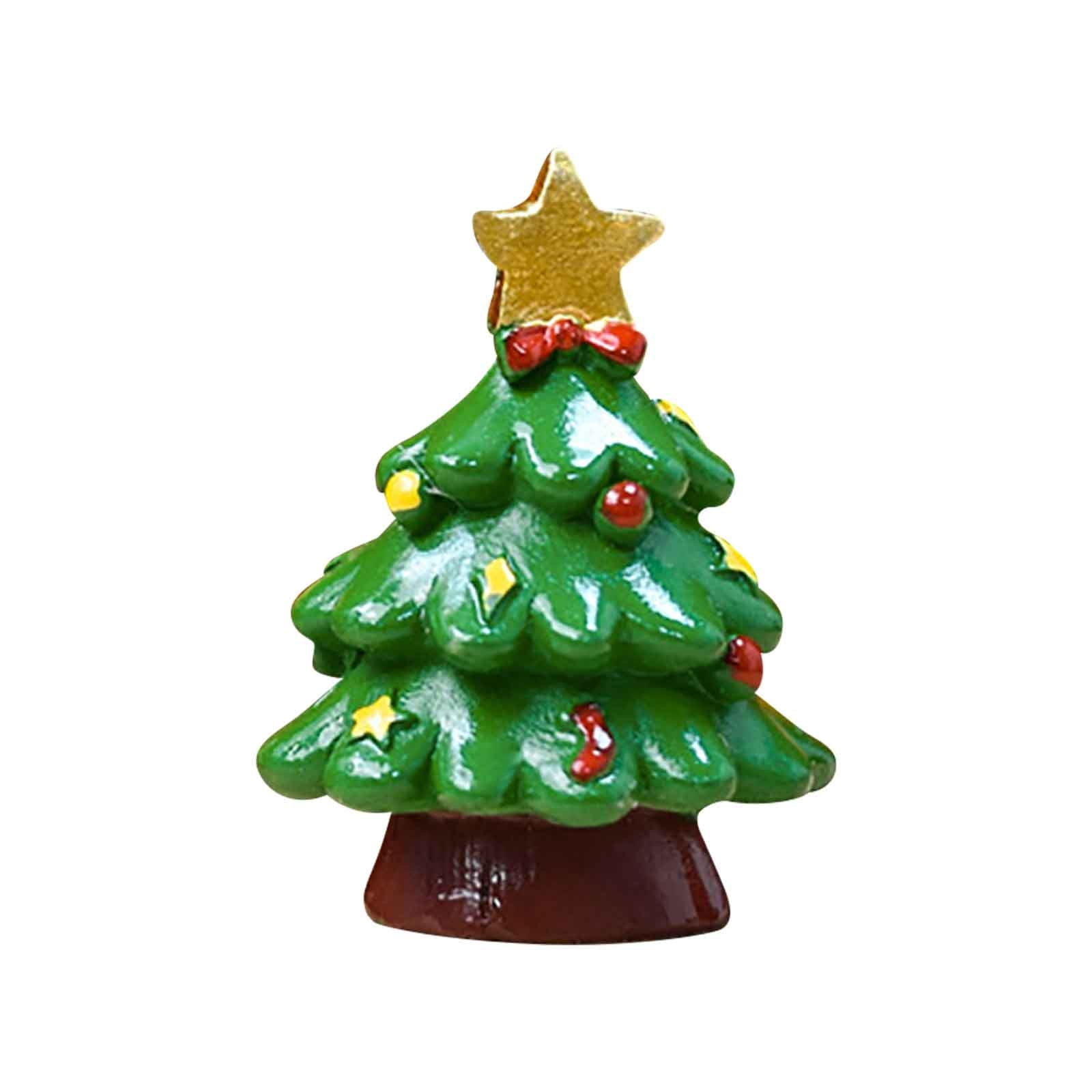 PATLOLAV Christmas Ornaments 2023 New, Table Top DIY Resin Animals Mini Desk Figurine, Snowman