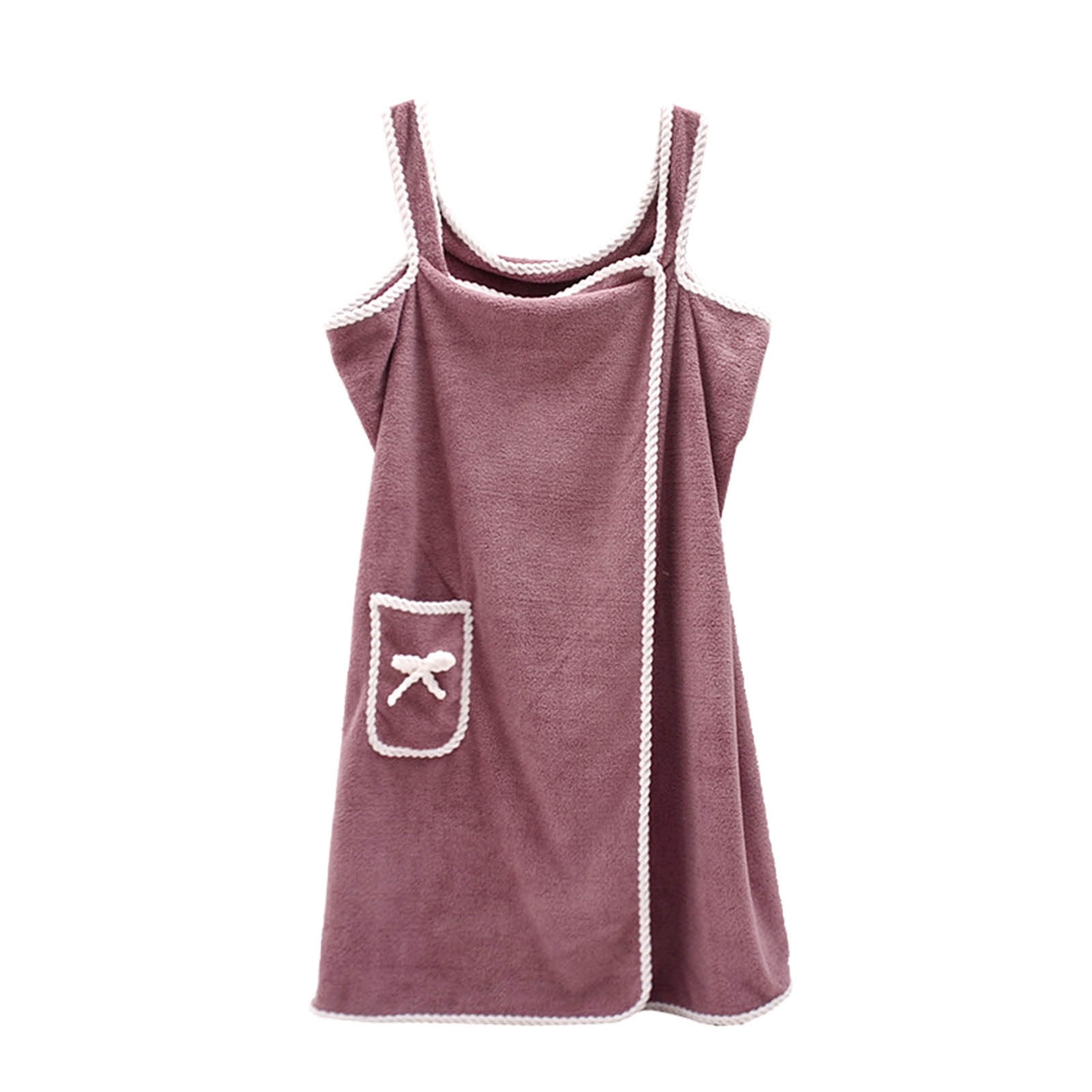 PATLOLAV Coral Velvet Wearable Sling Bathrobe,Bath Towels for Women ...