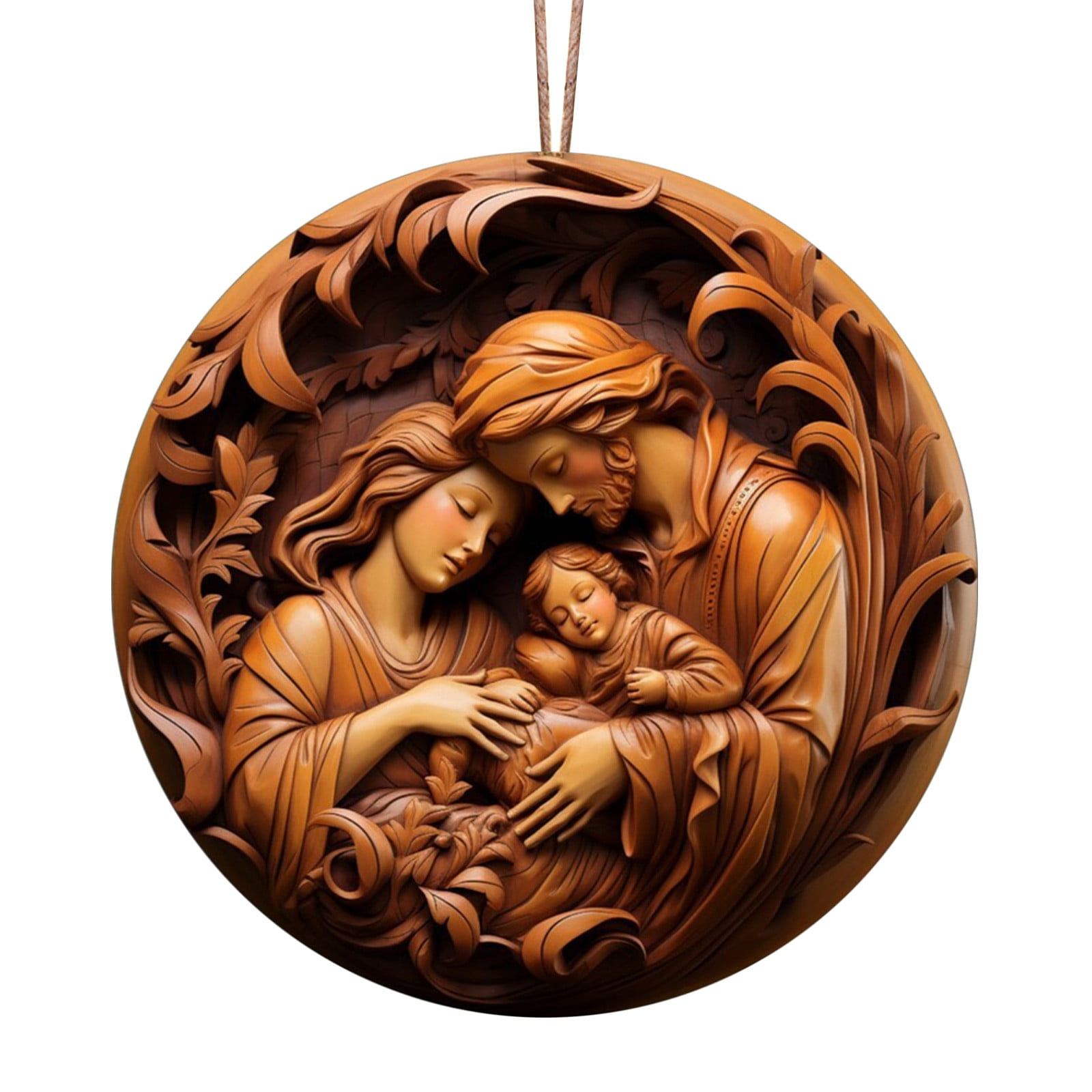 PATLOLAV Creative Jesus Nativity Hanging Decoration,Christian Christmas Ornaments Xmas Savior