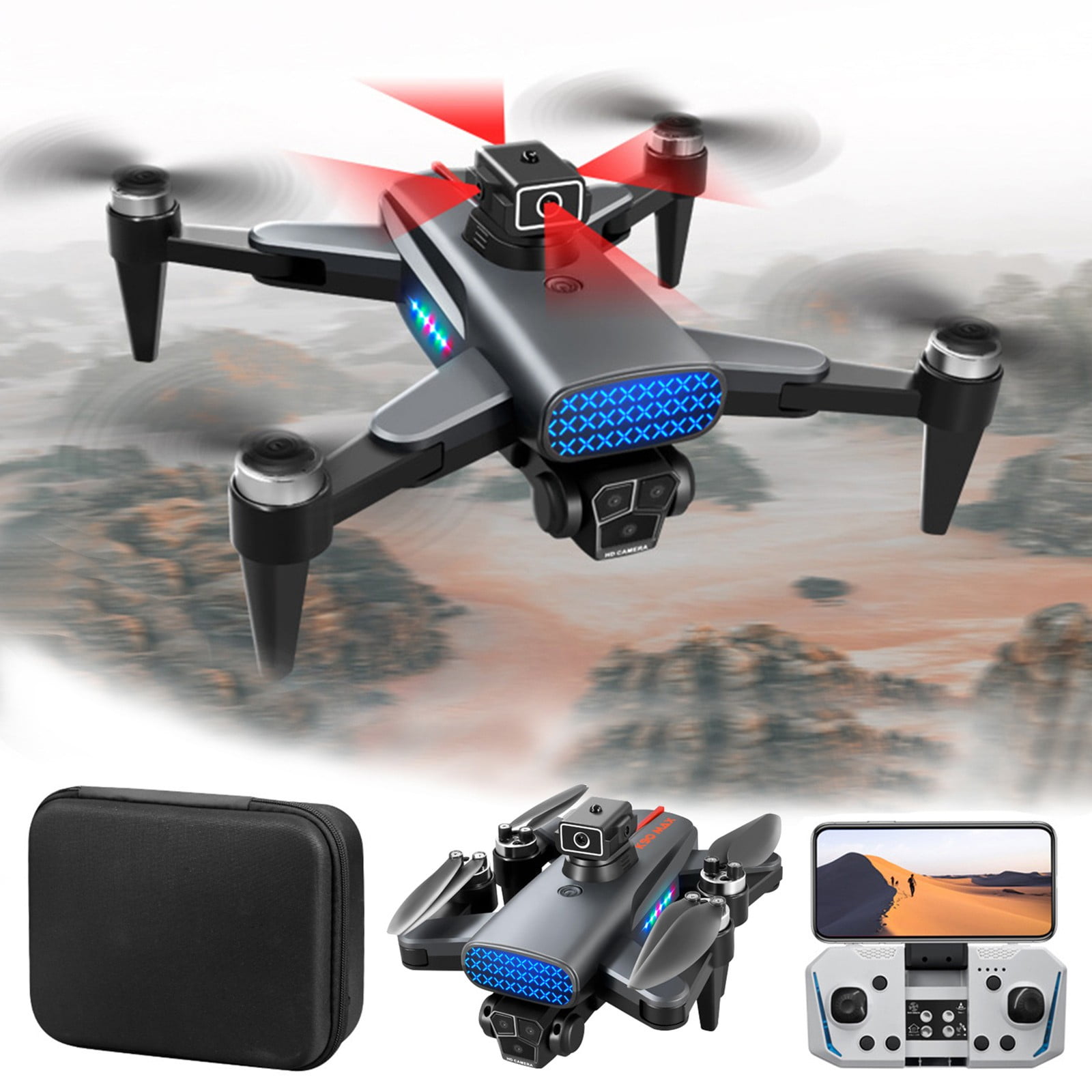 PATLOLAV Drone with Camera 4K,2.4GHz FPV Drones for Kids Toys Gifts for