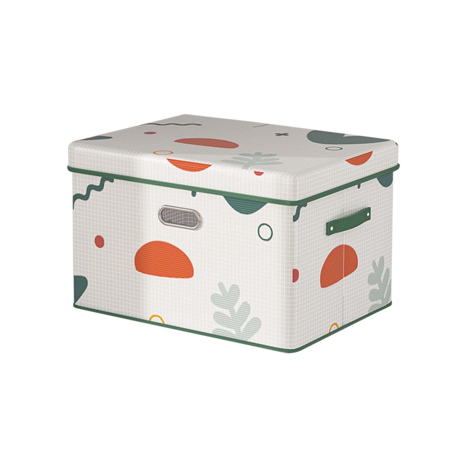 PATLOLAV Storage Boxes with Lids Fabric Decorative Storage Bins Cubes Organizer Containers