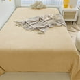 thumbnail image 1 of PATLOLLAV 1 Pcs Elegant Flannel Flat Sheet, Soft Cozy Machine Washable Top Sheet for Winter, Full, Spring (Full Size, 62.99"*90.55"), 1 of 6