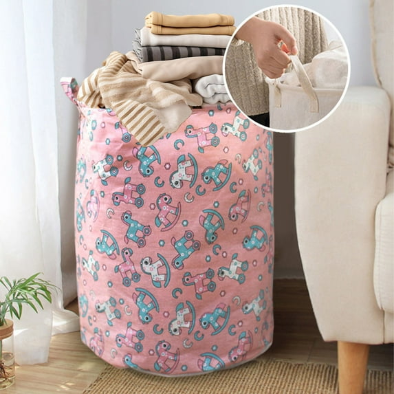 PATLOLLAV 1 Pcs Large Capicity Laundry Basket with Handles, Foldable Laundry Hampers for Laundry Room, College Dorm, Bathroom, Bedroom