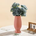thumbnail image 1 of PATLOLLAV 1 Pcs Plastic Vase, Elegant Imitation Ceramic Vase, Unbreakable Centerpieces Flower Arrangement Decorative Vase for Living Room, Dining Table, Office Decor, Bedroom, Table, Kitchen Shelf, 1 of 6