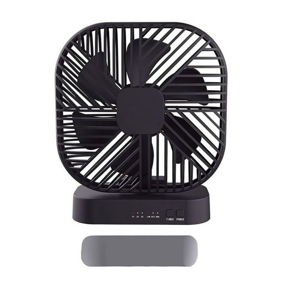 PATLOLLAV 1 Pcs Portable Fan, Small Desk Fan with Magnetic Base, Timing Function, 3 Speeds Wind, Personal Fan for Bedroom, Office, Camping, Outdoor Travel