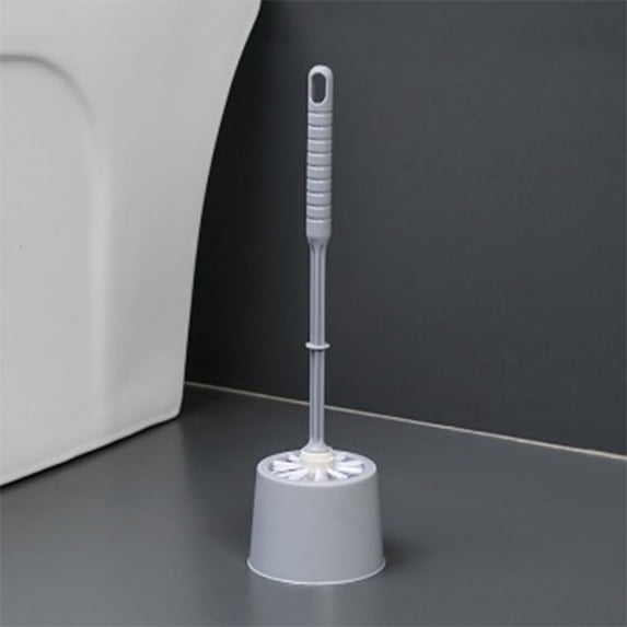 PATLOLLAV 1 Pcs Toilet Brush and Holder Set, Compact Toilet Brush & Holder, Space Saving for Storage, Deep Cleaning, Drip-Proof