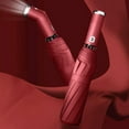 thumbnail image 1 of PATLOLLAV 10 Rib Travel Umbrella ,Lightweight Windproof Compact Travel Rain Umbrella Auto Open Close with Two Position 180° Rotating LED Flashlight Handle,Red, 1 of 3