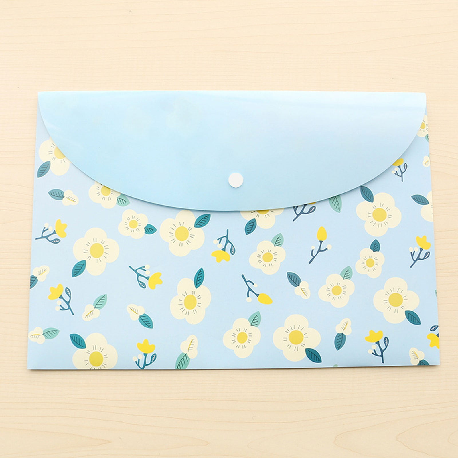 PATLOLLAV 1Pcs Floral Plastic Document Folder Plastic Envelopes Poly ...
