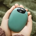 thumbnail image 1 of PATLOLLAV 2 in 1 Hand Warmers, Rechargeable Hand Warmers Electric Hand warmer with LED Display, Warmth 3 Levels Heat ,Portable Reusable Pocket heater for Raynauds,Hunting,Camping,Golf, 1 of 5
