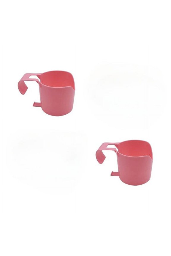 2 Pcs Poolside Cup Holders for Above Ground Pools, Plastic Pool Drink Holders No Spill Drink Cup Holder Pool Phone Holder for 2 Inch or Less Poolside Round Top Bar