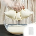 thumbnail image 1 of PATLOLLAV 2 Pcs Ultra Dense Cheesecloth Bag - Nut Milk Bag - 7.87x11.81 Inch 200 Mesh Washable Reusable Straining Bag, All Purpose Cheese Making, Straining, Storage, Sprouting, 1 of 8