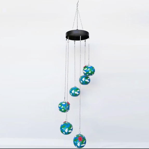 PATLOLLAV 2 in 1 Hummingbird Feeder, Beautiful Plastic Wind Chime & Hanging Bird Feeder Hummingbird Feeder for Outside Lawn Yard Garden Decor