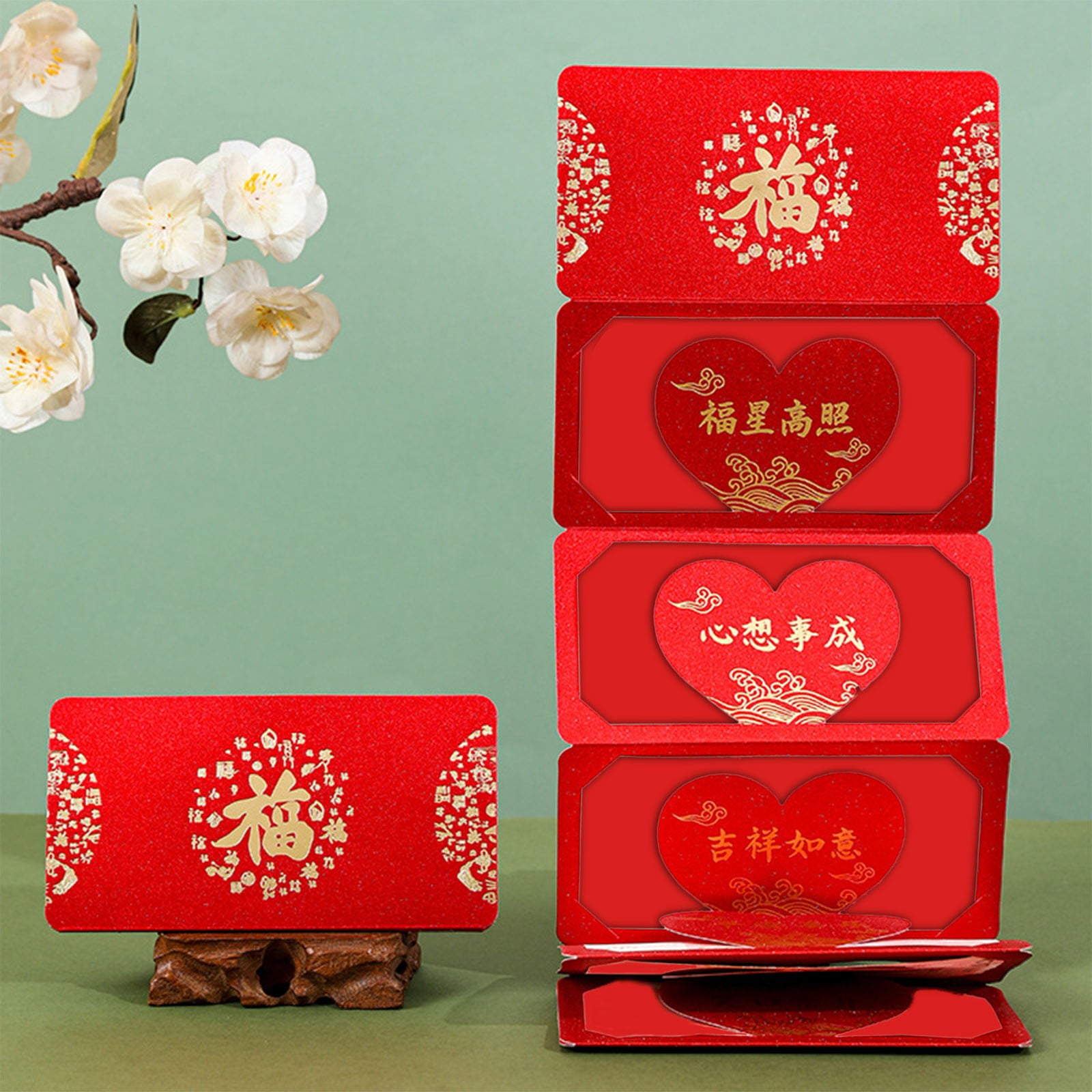 chinese new year red envelope fish