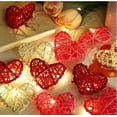 thumbnail image 1 of PATLOLLAV 24 Pcs Valentine's Day Wooden Wicker Rattan Heart Shaped Balls DIY Craft Vase Filler Hanging Balls Ornaments for Wedding Baby Shower Birthday Valentine's Day Party Decorative, 1 of 5