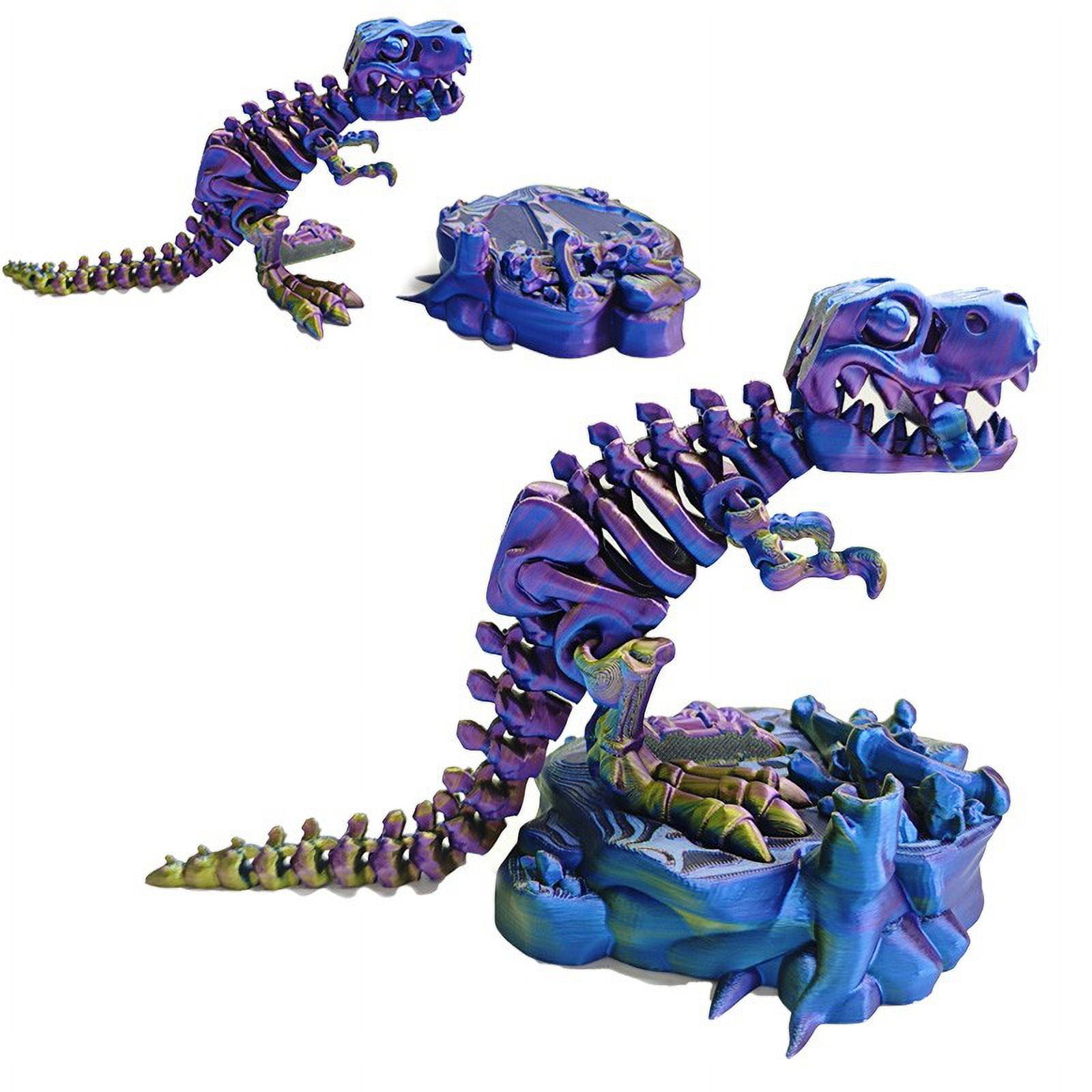 PATLOLLAV 3D Printed Dinosaur Toy Bones,3D Printed Dargon Animals Dino