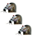 thumbnail image 1 of PATLOLLAV 3Pcs Mouse Wall Decal 3D Mouse Hole Stickers,Wall Coner Decoration Stiker,Mouse Hole Wall Sticker Mouse Hole Wall Sticker Decal for Baseboard Mouse Stickers for Walls, 1 of 1