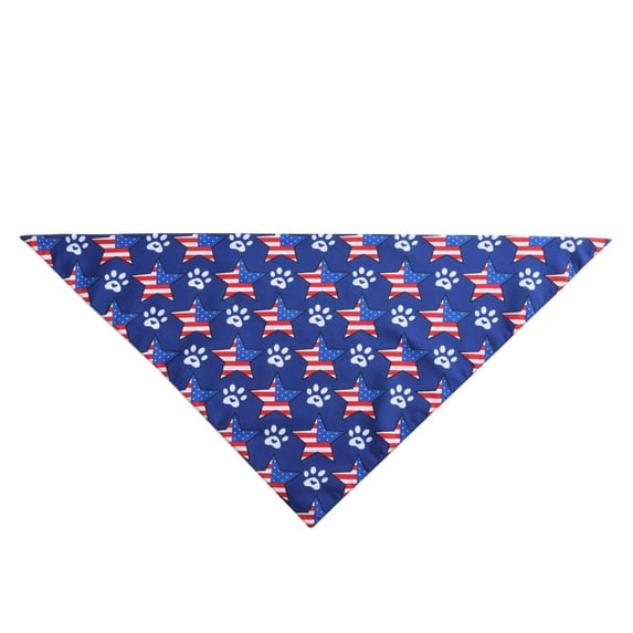 PATLOLLAV 4th of July Dog Bandana,American Flag Dog Bandanas,Reversible Triangle Dog Scarf Pet Bandana for Small Dogs Cats Pets,Holiday Independence Day Party Costumes
