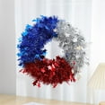 thumbnail image 1 of PATLOLLAV 4th of July Tinsel Garland,Patriotic Tinsel Garland Independence Day Garland Decoration Red White Blue Metallic Tinsel Star USA Flag Glitter Tinsel for Memorial Day Decor, 1 of 3