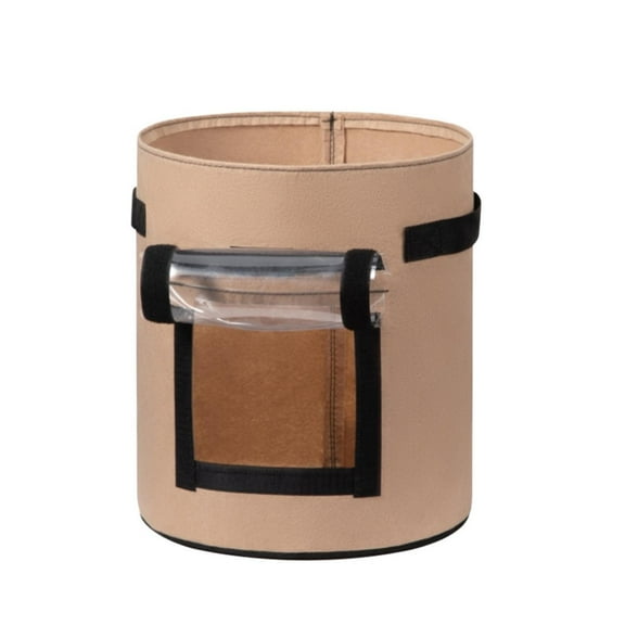PATLOLLAV 7 Gallon Potato Grow Bags with Flap Grow Containers Bucket Nonwoven Fabric Garden Bags Potato Planter Pots with Handles Potato Growing Containers for Planting Potatoes Tomato Vegetables