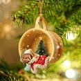 thumbnail image 1 of PATLOLLAV Animal Ornaments Woodland Animal Hanging Ornament Rustic Forest Cute Dog Cow Sheep Fox Pig Bird Sleeping Christmas Hanging Decoration for Christmas Tree Keychain Backpack Home, 1 of 1