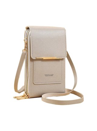 Women's Small Crossbody Phone Bag - Adjustable Strap, Faux Leather, Wallet Purse For Essentials