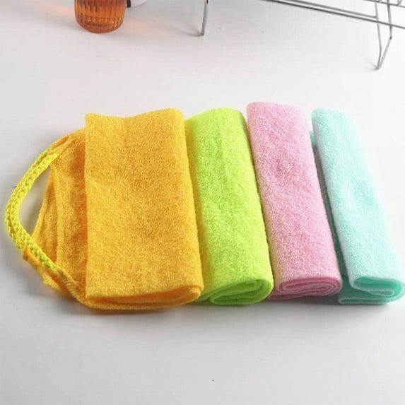 PATLOLLAV Beauty Skin Bath Wash Towel Long Exfoliating Nylon Bath Cloth Towel,Magic Shower Washcloth for Body,19.7×7.1 inch Long Nylon Thickened Bath Towel,Bathroom Supplies