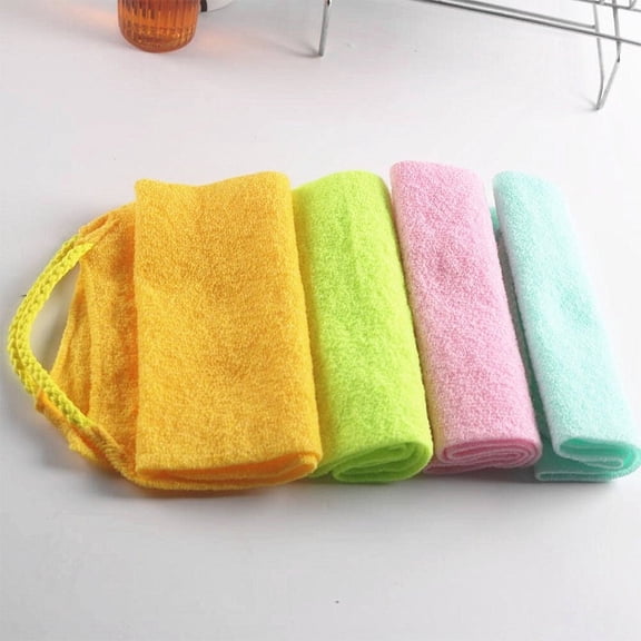 PATLOLLAV Beauty Skin Bath Wash Towel Long Exfoliating Nylon Bath Cloth Towel,Magic Shower Washcloth for Body,19.7×7.1 inch Long Nylon Thickened Bath Towel,Bathroom Supplies