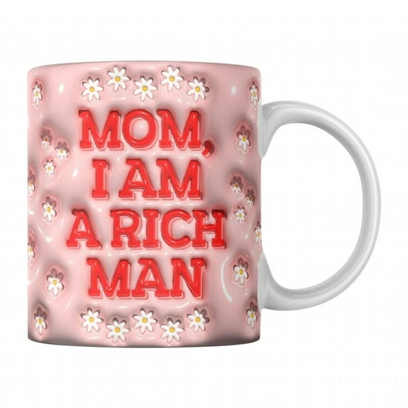 PATLOLLAV Best Dog Mom Dad Ever, Personalized 3D Dog Cat Mother's Day Mug, Ceramic Coffee Cup Gifts For Dog Mom, Cat Mom, Dog Mug Gifts For Dog Lovers, Cat Coffee Mugs, Cat Lovers Gifts